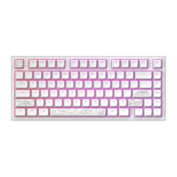 Клавиатура Dark Project ALU81A Terra Nostra, механична, G3MS Moonstone суичове, гейминг, RGB подсветка, бяла, USB | JAR Computers Dark Project ALU81A Terra Nostra White