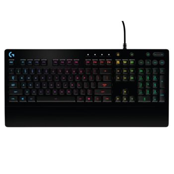 Клавиатура Logitech G213 Prodigy RGB Gaming, гейминг, водоустойчива, черна, USB image