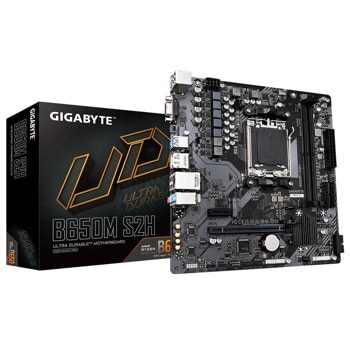 Дънна платка Gigabyte B650M S2H, B650, AM5, DDR5, PCI-E 4.0 (VGA&DP&HDMI), 1x M.2, 4x SATA 6Gb/s, 2x USB 3.2 Gen 1, Micro ATX | JAR Computers Gigabyte B650M S2H (rev 1.0)