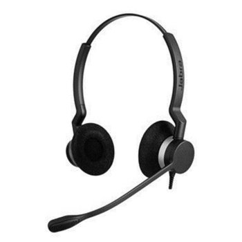 Слушалки Jabra BIZ 2300 USB UC Duo, черни, микрофон | JAR Computers Jabra BIZ 2300 USB UC Duo