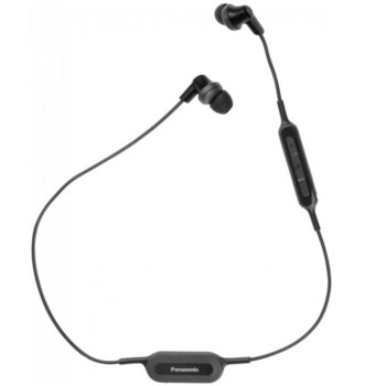 Слушалки Panasonic RP-NJ300BE-K, безжични, микрофон, Bluetooth 4.1, черни | JAR Computers Panasonic RP-NJ300BE-K Neck Band PNS00236