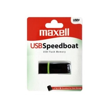 Памет 4GB USB Flash Drive, Maxell Speedboat, USB 2.0, черна | JAR Computers Maxell ML-USB-E100-4GB