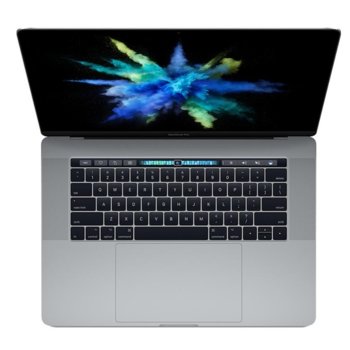 Лаптоп Apple MacBook Pro 15 (Z0UB0009J/BG), сив, четириядрен Kaby Lake Intel Core i7-7700HQ 2.8/3.8 GHz, 15.4" (39.11 cm) Quad HD IPS LED Retina Display & Radeon Pro 555 2GB GDDR5, 16GB, 256GB SSD, 4x Thunderbolt 3, Sierra, 1.8kg | JAR Computers Apple MacBook Pro 15 Space Grey Z0UB0009J/BG