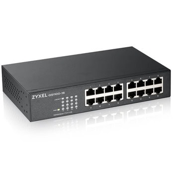 ZyXEL GS1100-16 v4 GS1100-16-EU0104F | JAR Computers ZyXEL GS1100-16 v4 GS1100-16-EU0104F
