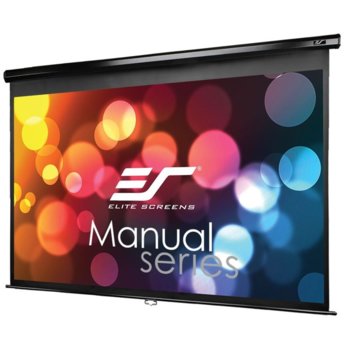Екран Elite Screen M113UWS1 Manual, стенен/таванен монтаж, MaxWhite, 2030 x 2030 мм, 113" (287.02 cm), 1:1 | JAR Computers Elite Screen M113UWS1 Manual
