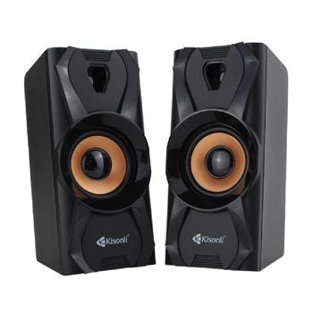 Тонколони Kisonli U-9003, 2.0, 6W RMS (3W + 3W), USB, 3.5mm жак, черни | JAR Computers Тонколони Kisonli U-9003 4323452