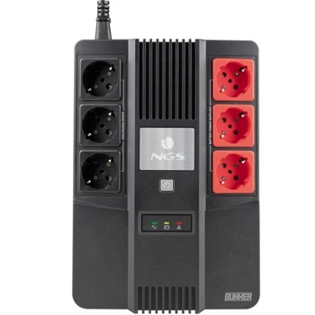 UPS NGS FORTRESSBUNKER, 600VA-360W, offline, 6x Schuko, tower | JAR Computers NGS FORTRESSBUNKER 2050100117