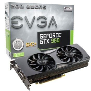 EVGA GF GTX 950 SC+ ACX 2.0 2GB 02G-P4-2956-KR