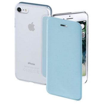 Калъф HAMA Clear за Apple iPhone 7/8, Светло син