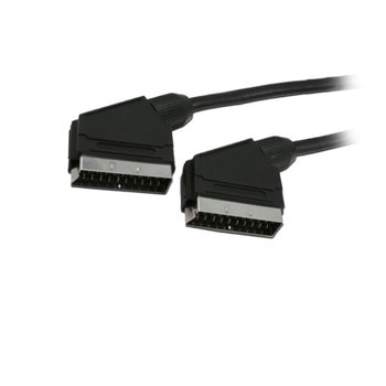Кабел MediaRange, Scart (m) - Scart (m), 3м, черен | JAR Computers MediaRange Scart (m) - Scart (m)