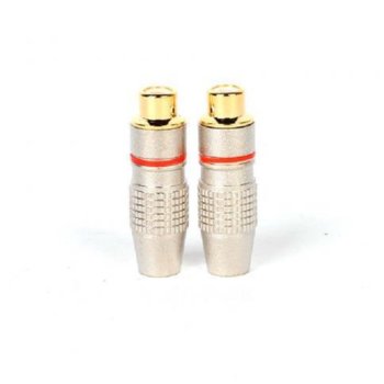 Конектор Royal Kit HQ RCA Female 2PCS, комплект от 2 броя чинч RCA(ж), за монтаж към кабел, метален, позлатен с червена ивица | JAR Computers Royal Kit HQ RCA Female 2PCS 21015180