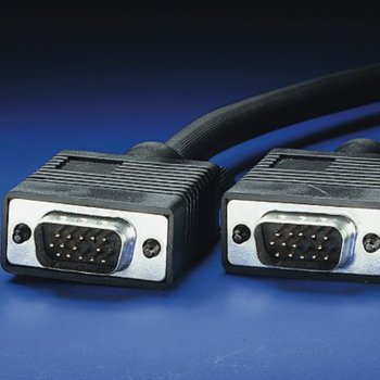 Кабел Roline 11.04.5206, VGA(м) към VGA(м), 6m, черен | JAR Computers Roline VGA(м) към VGA(м) 6m 11.04.5206