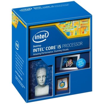 Intel Core i5 4670 (Haswell) четири-ядрен (3.4/3.8 GHz Turbo Boost, 6MB L3, 1.2GHz GPU, LGA1150) BOX | JAR Computers Haswell Core i5 4670 четири-ядрен