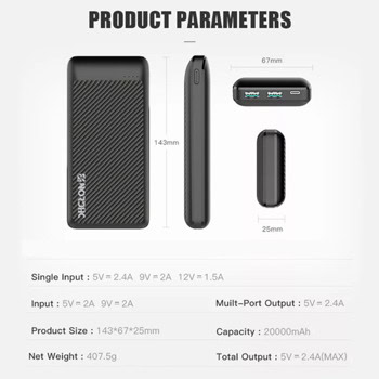 Nordic Carbon Slim 20000 mAh