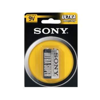 Батерия цинкова Sony Ultra Super 6F22, 9V, 1 бр.