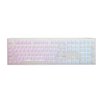 Ducky One 3 Pure White Full Size Hotswap MX Red