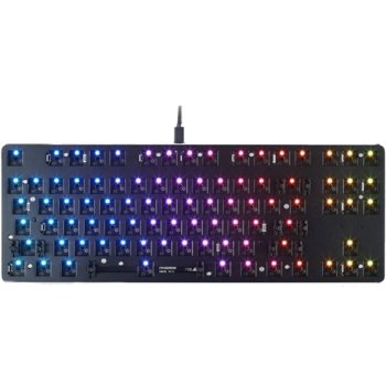 База за клавиатура Glorious GMMK TKL (GMMK-TKL-RGB), гейминг, RGB подсветка, съвместима с Cherry MX, Gateron, Kailh и повечето MX суичове, 104 QWERTY клавиша, черна, USB | JAR Computers Glorious GMMK TKL black GMMK-TKL-RGB