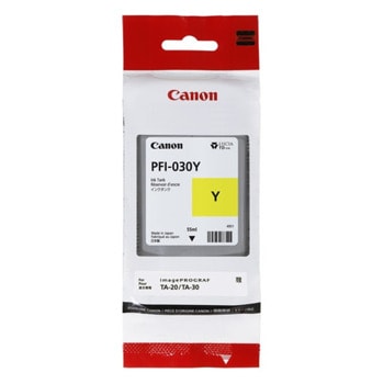 Касета за Canon imagePROGRAF TM-240 Yellow - 3492C001AA - Canon PFI-030, Заб.: 55ml капацитет | JAR Computers Canon PFI-030 Yellow 3492C001AA