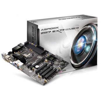 Дънна платка ASROCK Z87 EXTREME3, Z87, LGA1150, DDR3 (OC), PCI-E (HDMI&DVI&VGA)(CFX&SLI), 6x SATA 6Gb/s, 4x USB 3.0, ATX | JAR Computers ASRock Z87 EXTREME3