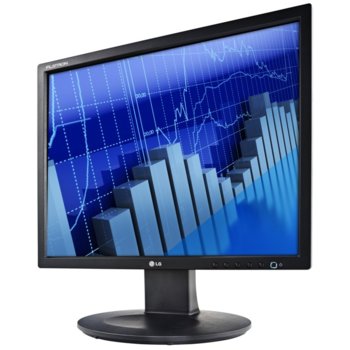 Монитор 19" (48.26 cm) LG E1910T-BN (4:3) LED, 5ms, 5 000 000:1 250cd/m2, DVI, черен, TCO5.0, 3г | JAR Computers LG E1910T-BN (4:3) LED