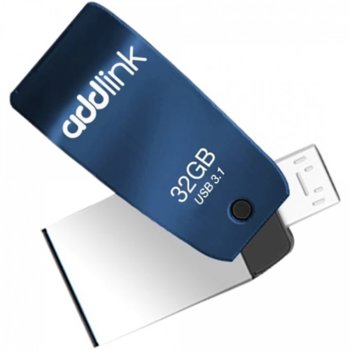Памет 32GB USB Flash Drive, Addlink T55, USB 3.1, синя | JAR Computers Addlink Flash T55 32GB USB 3.1 blue ad64GBT55