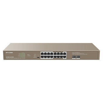 Суич IP-COM G1118P-16-250W, 18 порта, 16x 10/100/1000Mbps Auto MDI/MDIX RJ45, 2x 1000Base-X SFP, PoE | JAR Computers IP-COM G1118P-16-250W