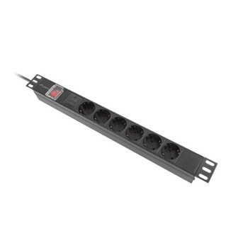 разклонител lanberg pdu-06f-0200-bk