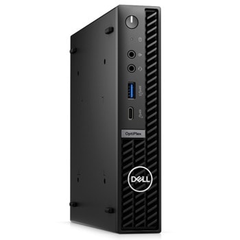 Настолен компютър Dell OptiPlex Micro Plus 7010 (N005O7010MFFPEMEA_VP), четиринадесетядрен Intel Core i5-13500T 1.6/4.6GHz, 16GB DDR5, 512GB SSD NVMe, 1x USB 3.2 Gen 2x2 Type-C, Windows 11 Pro | JAR Computers Dell OptiPlex Micro 7010 N005O7010MFFPEMEA_VP