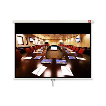 Екран Avtek Business 240, ръчен за монтаж на стена или таван, Matt White, 2400 x 2400 мм, 107", 16:10 | JAR Computers Avtek Business 240