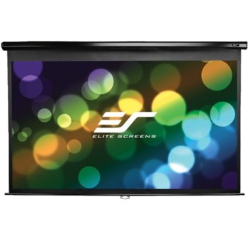 Екран Elite Screen M150UWH2 Manual, стенен/таванен монтаж, MaxWhite, 3320 x 1860 мм, 150" (381 cm), 16:9 image