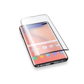 Защитно фолио, Cellular Line Ok DIsplay, за Samsung Galaxy S10+, извити ъгли, черно | JAR Computers Cellular Line Ok Display for Samsung Galaxy S10+