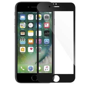Защитно фолио за Apple iPhone 7 plus, 5D, черна рамка | JAR Computers Защитно фолио iPhone 7 plus 5D black