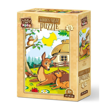 Дървен детски пъзел Art Puzzle Мама и бебе, 25 части | JAR Computers Дървен детски пъзел Art Puzzle Мама и бебе