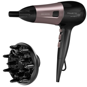Сешоар Rowenta CV5940F0, 2400W, 2 степени на скоростта, 3 температурни настройки, йонен генератор, черен | JAR Computers Rowenta CV5940F0