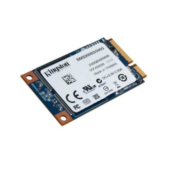 Памет SSD 240GB Kingston mS200, mSATA 6Gb/s, 3г. | JAR Computers Kingston mS200 SSD 240GB mSATA