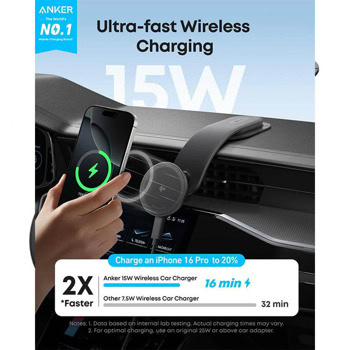 Anker MagGo Wireless Car Charger B2216H11 | JAR Computers Anker MagGo Wireless Car Charger B2216H11