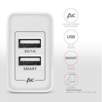 Зарядно AXAGON ACU-5V3