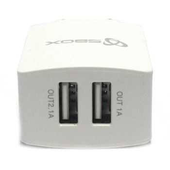 Зарядно устройство SBOX 2x USB A(ж)