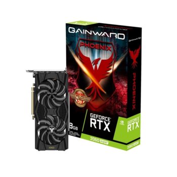 Видео карта Nvidia GeForce RTX 2060 Super, 8GB, Gainward PHENIX, PCI-E 3.0, GDDR6, 256 bit, 3x DisplayPort, 1x HDMI | JAR Computers Gainward RTX 2060 SUPER PHENIX
