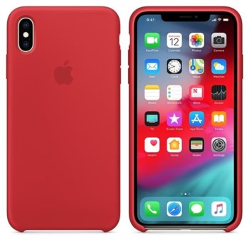 Apple iPhone XS Max Silicone Case - Red