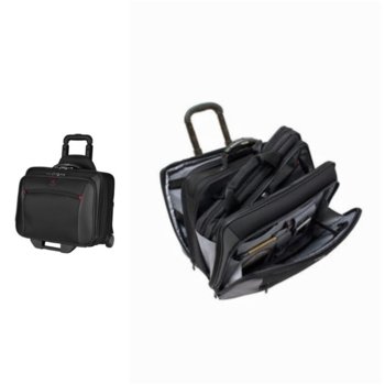 Чанта за лаптоп Wenger Potomac, до 17" (43.18cm), с колелца, бизнес, полиестер, 23л., черна | JAR Computers Wenger Potomac