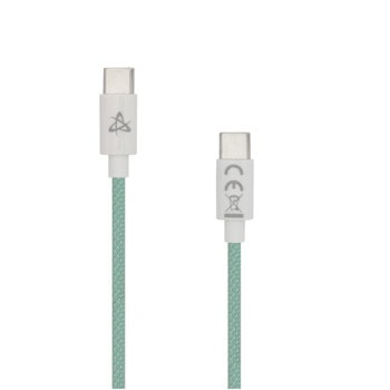 Кабел SBOX TYPEC-1-G, от USB C(м) към USB C(м), 1m, 60W, зелен | JAR Computers Кабел SBOX TYPEC-1-G