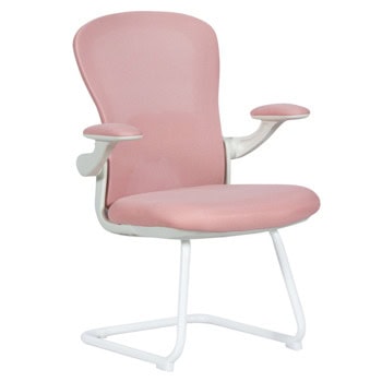 Посетителски стол Carmen 7690, до 100кг, мрежа, метална база, розов | JAR Computers Carmen 7690 - розов 3520415_1