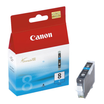 Касета CANON PIXMA iP 4200/5200/5200R/6600D/ MP 500/800 - Cyan ink tank - P№ 0621B001/ CLI-8C - заб.: 13ml. | JAR Computers Касета CANON PIXMA iP 4200/5200/5200R/6600D/ MP 5…