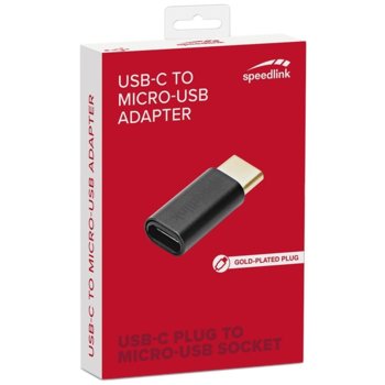 Speedlink USB C(м) to Micro USB(ж) SL-180014-BK