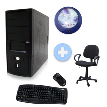 Настолен компютър PC "Старт 3" & офисен стол +Подарък часовник, AMD Sempron 2.7GHz, 2GB RAM, 320GB HDD, DVDRW, SB5.1, клавиатура и мишка Microsoft, 2г. гаранция | JAR Computers PC "Старт 3" & офисен стол +Подарък часовник