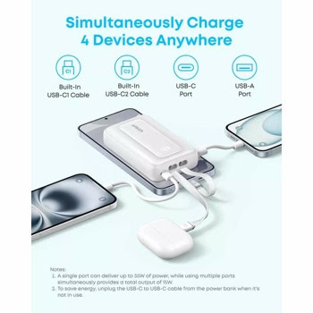 anker zolo power bank 35w 10000 mah черен