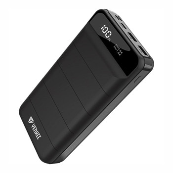 Bъншна батерия /power bank/ Yenkee YPB 3010, 30 000mAh, черна, 2x USB, 1x USB-C, 2x Lightning, LCD дисплей | JAR Computers Bъншна батерия power bank Yenkee YPB 3010 35053548