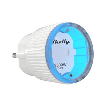 Смарт контакт Shelly Plug S, до 2.5kW, защита от претоварване, измерване на мощността, 12A | JAR Computers Shelly Plug S