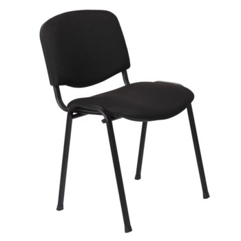 Посетителски стол Carmen 1130 LUX, дамаска, прахово боядисан, черен | JAR Computers Carmen 1130 LUX - черен